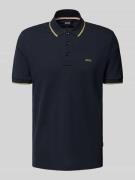 BOSS Regular Fit Poloshirt mit Label-Print Modell 'Parlay' in Marine, ...