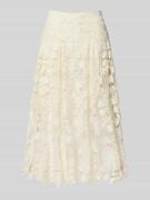 Copenhagen Muse Midirock mit semitransparentem Besatz in Offwhite, Grö...