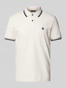 MCNEAL Poloshirt mit Label-Stitching in Offwhite, Größe L