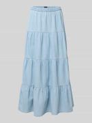 Pieces Maxi-Jeansrock aus Baumwoll-Mix Modell 'TULA' in Hellblau, Größ...