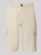 Tom Tailor Regular Fit Cargoshorts aus reiner Baumwolle in Beige, Größ...