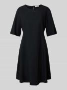 Marc O'Polo Flared Minikleid aus Lyocell-Leinen-Mix in BLACK, Größe 34