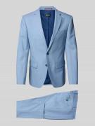 HECHTER PARIS Slim Fit Anzug aus Schurwoll-Mix mit Reverskragen in Hel...