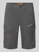 PME Legend Slim Fit Cargoshorts mit Label-Print Modell 'NORDROP' in An...