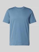 Schiesser T-Shirt aus reiner Baumwolle in Jeansblau, Größe 48