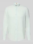 BOSS Orange Regular Fit Leinenhemd mit Stehkragen Modell 'Race' in Lin...