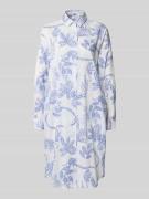 Christian Berg Woman Hemdblusenkleid mit Umlegekragen in Blau, Größe 3...