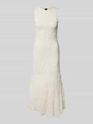 Gina Tricot Maxikleid aus Spitze mit Rundhalsausschnitt in Offwhite, G...