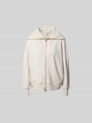 VARLEY Sweatjacke mit Resortkragen in Ecru, Größe L