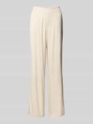 OPUS Stoffhose mit elastischem Bund Modell 'Marou' in Beige, Größe 34