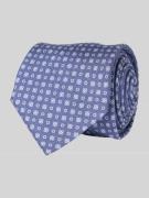 Gierremilano Seidenkrawatte mit feinem Strukturmuster in Jeansblau, Gr...