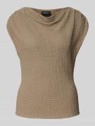 s.Oliver BLACK LABEL Relaxed Fit Shirt mit Strukturmuster in Taupe, Gr...