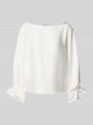 V by Vera Mont Relaxed Fit Bluse mit U-Boot-Ausschnitt in Weiss, Größe...