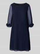 Vera Mont Cocktailkleid mit 3/4-Arm in Dunkelblau, Größe 36