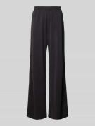 Jake*s Casual Flared Hose mit elastischem Bund in Black, Größe L