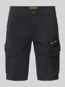 PME Legend Slim Fit Cargoshorts mit Label-Print Modell 'NORDROP' in Ma...