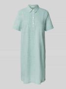 Tom Tailor Regular Fit Blusenkleid aus reiner Baumwolle in Mint, Größe...