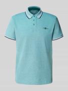 Tom Tailor Regular Fit Poloshirt aus Baumwoll-Mix in Dunkelgruen Melan...