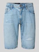Tom Tailor Denim Slim Fit Jeansshorts mit 5-Pocket-Design in Mittelgra...