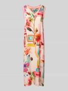 Emily Van den Bergh Midikleid mit V-Ausschnitt in Rose, Größe 40