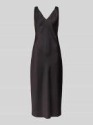 Someday Midikleid mit V-Ausschnitt Modell 'Qova' in Dunkelblau, Größe ...