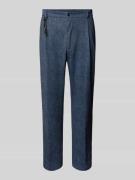 CG - Club of Gents Regular Fit Bundfaltenhose mit Applikation Modell '...