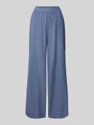 mbyM Wide Leg Stoffhose aus Viskose-Baumwoll-Leinen-Mix Modell 'Asaka'...