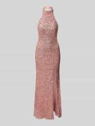 Hey Kyla Abendkleid mit Allover-Paillettenbesatz in Pink, Größe 40