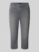Angels Caprijeans aus Denim mit Umschlag Modell 'Capri' in Mittelgrau,...