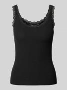 Only Regular Fit Tank Top mit Frill am Saum Modell 'SARA' in Black, Gr...