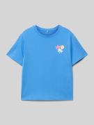 Name It T-Shirt mit Motiv-Print Modell 'JASSA' in Hellblau, Größe 104