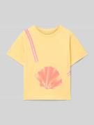 Name It T-Shirt mit Motiv-Print Modell 'JASSA' in Hellgelb, Größe 104