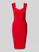 Lipsy Cocktailkleid mit Herz-Ausschnitt in Rot, Größe 32