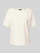 s.Oliver BLACK LABEL Comfort Fit T-Shirt aus Baumwoll-Mix in Weiss, Gr...
