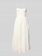 Bardot Brautkleid mit Spaghettiträger Modell 'ESTIE' in Offwhite, Größ...