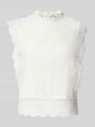 Only Regular Fit Blusentop ohne Ärmel Modell 'KARO' in Offwhite, Größe...