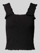 Pieces Slim Fit Trägertop mit Smok Modell 'TAYLIN' in Black, Größe L