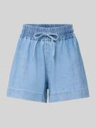Pieces Jeansshorts aus reiner Baumwolle Modell 'FLORA' in Hellblau, Gr...