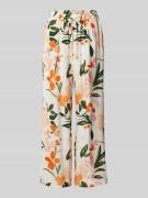 ZABAIONE Stoffhose mit elastischem Bund in Apricot, Größe L