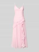 Bardot Abendkleid mit Herz-Ausschnitt in Rosa, Größe 42