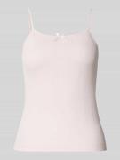 Pieces Slim Fit Trägertop aus reiner Baumwolle Modell 'MARIE' in Rosa,...