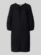 FREE/QUENT Knielanges Leinenkleid aus Leinen-Viskose-Mix Modell 'Lalun...
