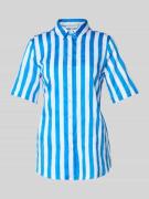 ETERNA Regular Fit Bluse mit 1/2-Arm in Blau, Größe 40