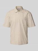 JAKE*S STUDIO MEN Regular Fit Freizeithemd mit Kentkragen und Brusttas...