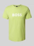 BOSS T-Shirt mit Label-Print in Hellgruen, Größe M