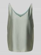 Swing Regular Fit Blusentop mit V-Ausschnitt in Lind, Größe 38