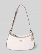 Guess Handtasche mit Label-Applikation und Schulterriemen in Ecru, Grö...