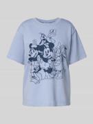 Jake*s Casual Pyjama-Oberteil mit Disney®-Print in Bleu, Größe L