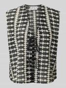 JAKE*S STUDIO WOMAN Relaxed Fit Bluse mit Schnürverschluss in Black, G...