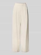 Jake*s Casual Wide Leg Stoffhose aus Viskose-Mix mit Leinen-Anteil in ...